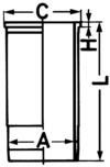 WILMINK GROUP Cilindra čaula WG1021833